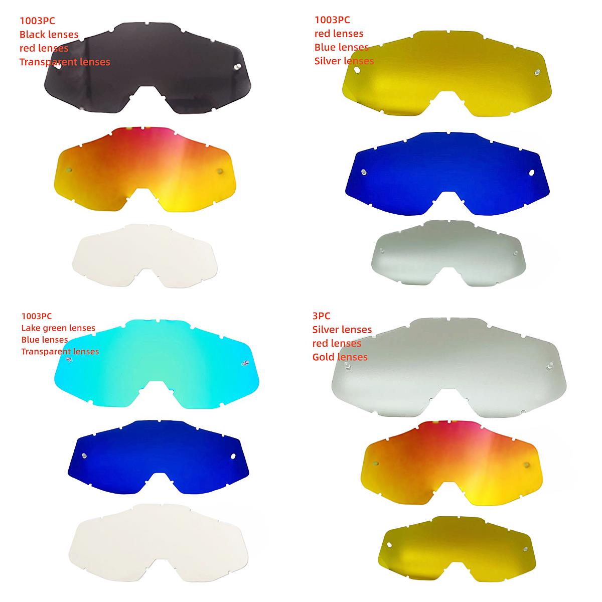 Mountain Biking Helmet - Motosiklet yedek lensler, yüksek çözünürlüklü lensler,