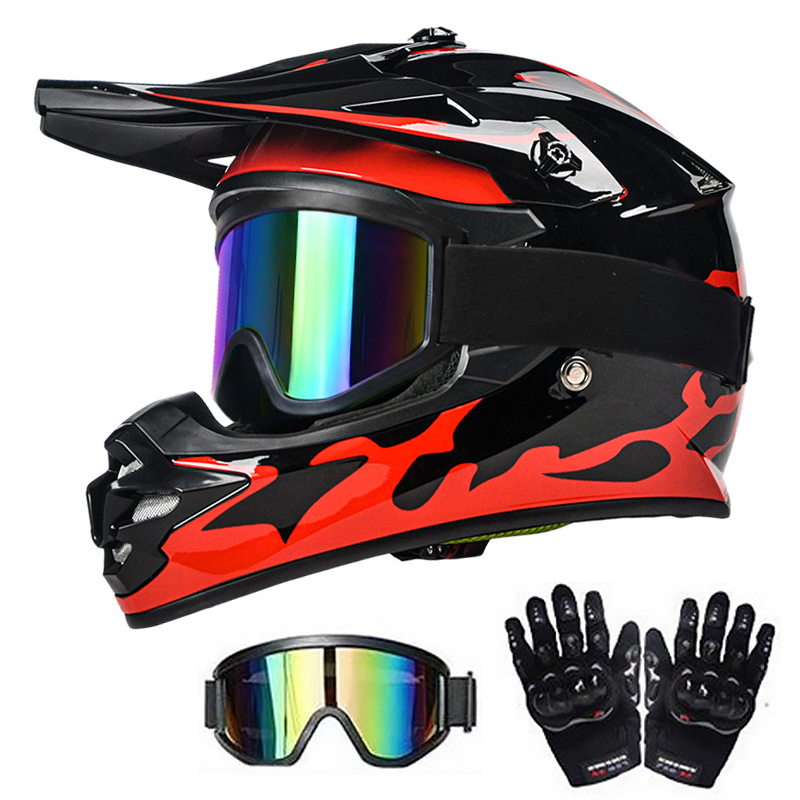 Mountain Biking Helmet - Dot Sertifikalı Çocuk Motosiklet Kaskları, Off-Road