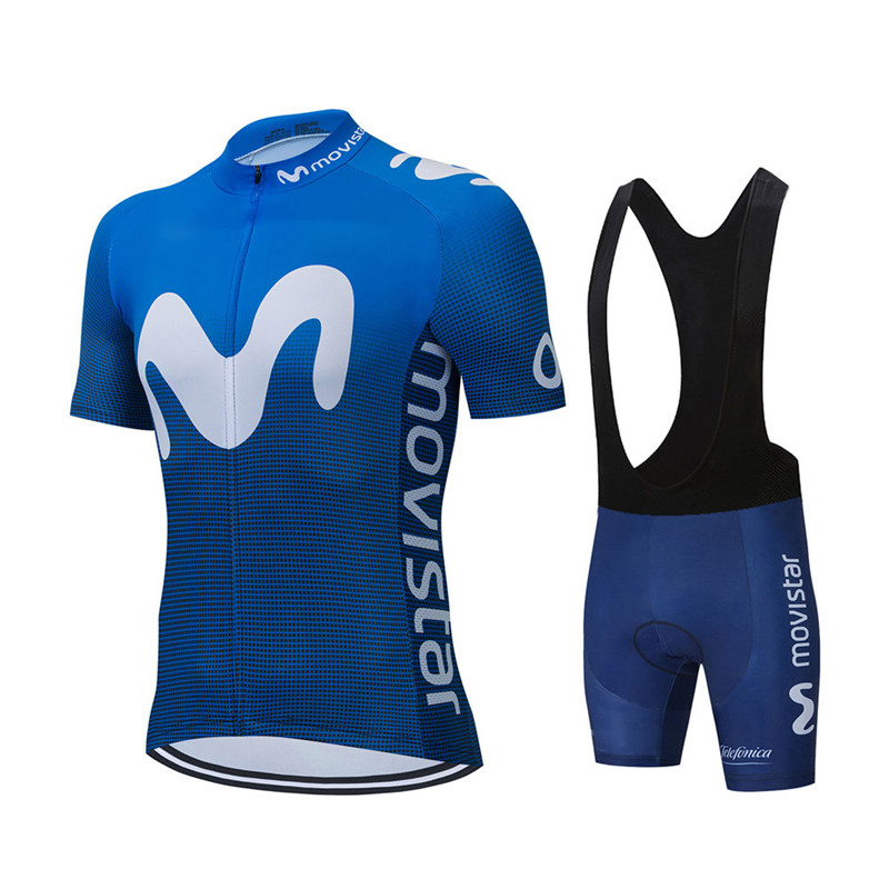 Mountain Biking Pants For Men - Yeni Yaz Movistar Takımı Bisiklet Forması