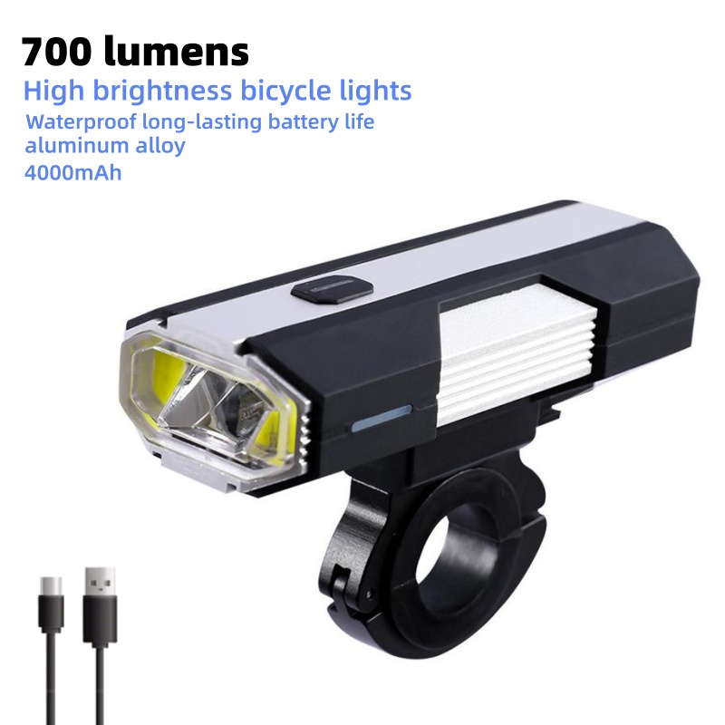 Mountain Biking Lights - 700 Lümen Alüminyum Alaşımlı Bisiklet Lambası,