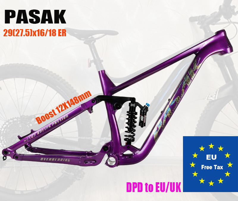 Mountain Biking Track - Bisiklet Yumuşak Kuyruklu Kadro, ENDURO, Tam