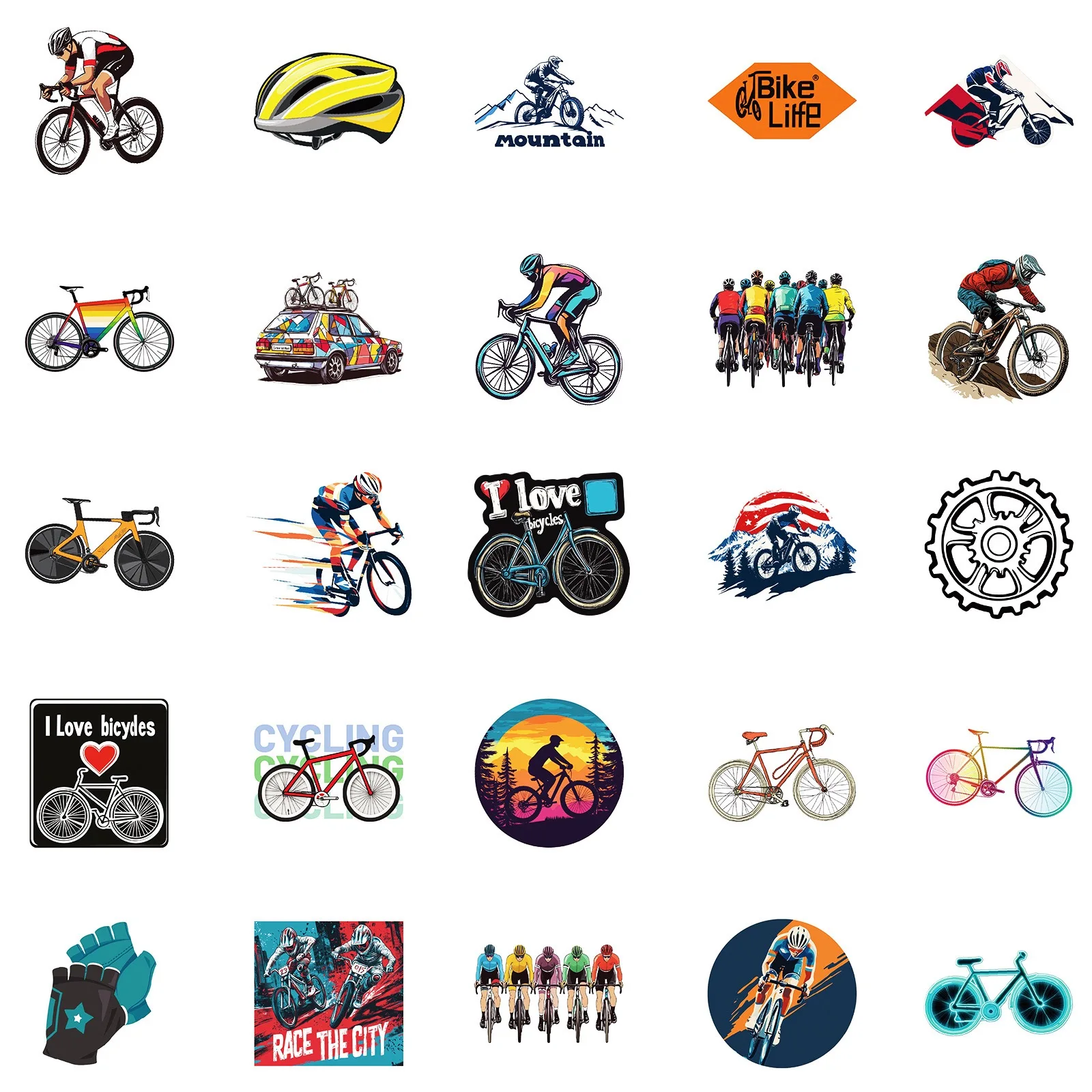 50 adet/paket Serin Dağ Bisikl - Mountain Biking For Kids incelemesi ve fiyatı