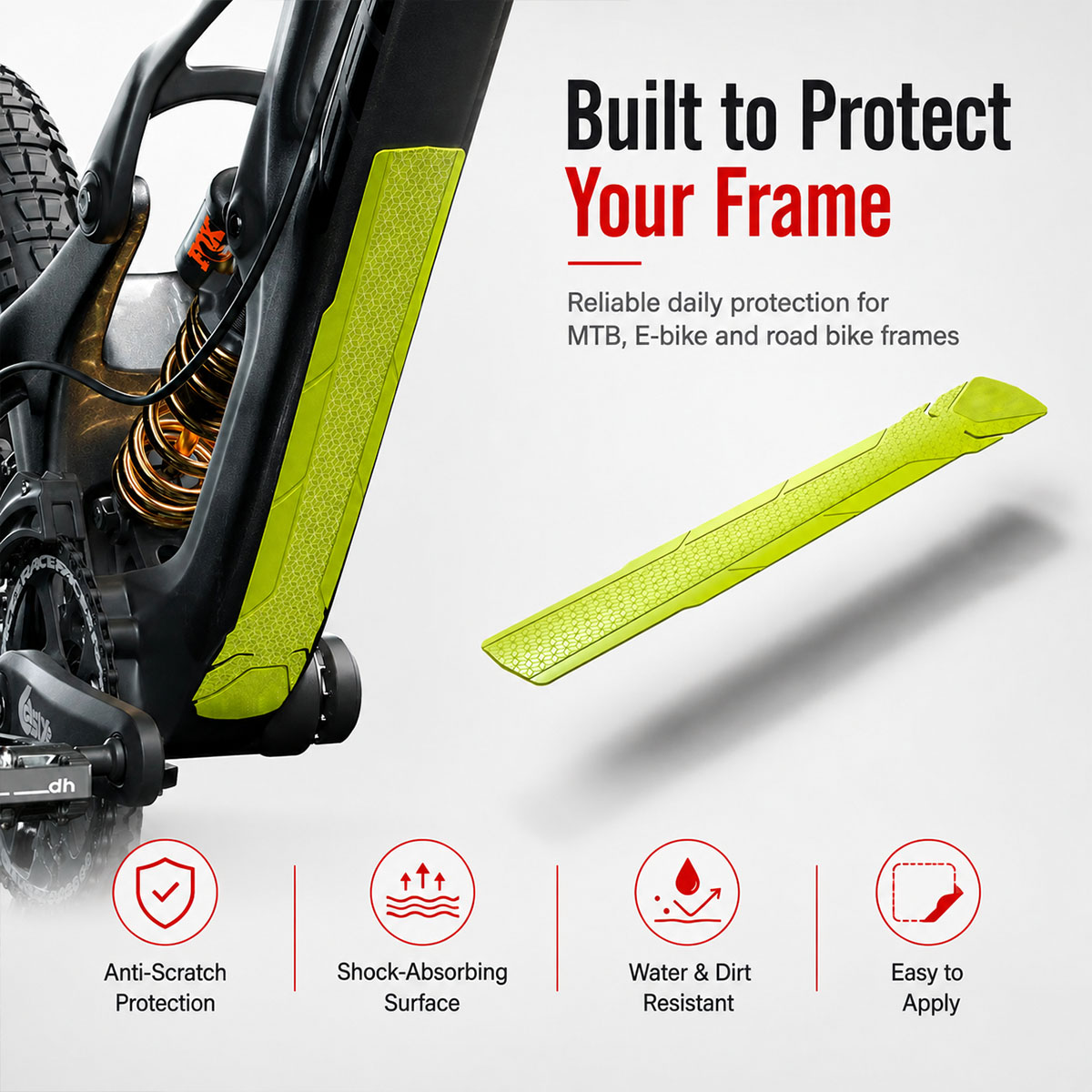 PINMOAP 1 Adet Bisiklet Kadro  - Chainstay Protector Wrap incelemesi ve fiyatı