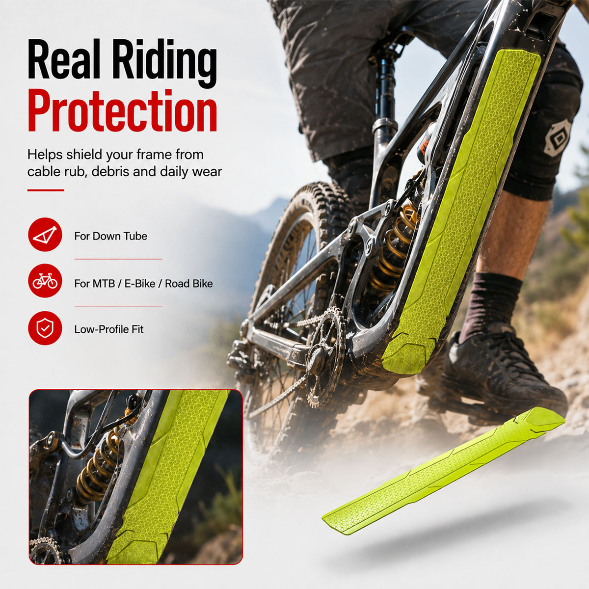 PINMOAP 1 Adet Bisiklet Kadro  - Chainstay Protector Wrap incelemesi ve fiyatı